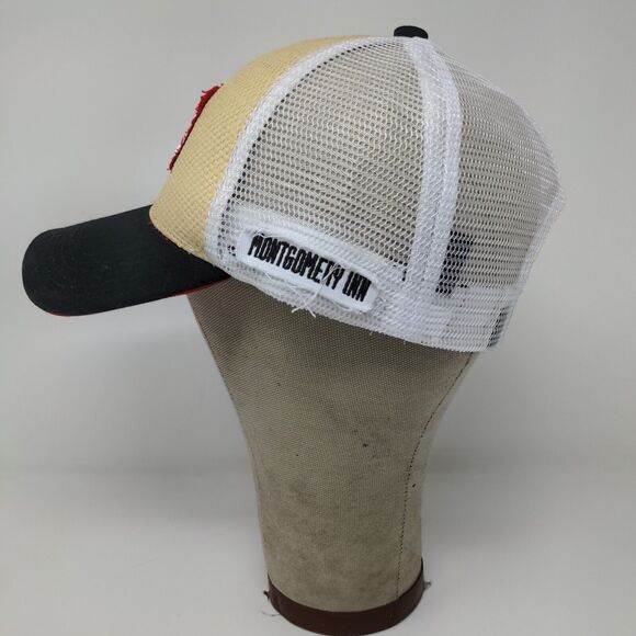 Cincinnati Reds MLB Snapback Mesh Back Hat Gold White Adjustable Montgomery Inn - Picture 5 of 12